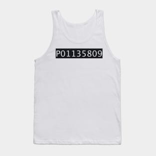 Inmate Number P01135809 Tank Top